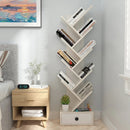 10-Tier Tree Bookshelf with Drawer and Anti-Tipping Kit by LJGDeals