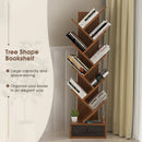 10-Tier Tree Bookshelf with Drawer and Anti-Tipping Kit by LJGDeals
