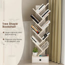 10-Tier Tree Bookshelf with Drawer and Anti-Tipping Kit by LJGDeals