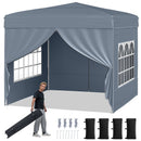 10 X 10 FT Pop up Canopy Tent Outdoor Patio Commercial Sunshade Shelter with 4 Sidewalls