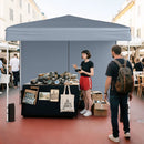 10 X 10 FT Pop up Canopy Tent Outdoor Patio Commercial Sunshade Shelter with 4 Sidewalls by LJGDeals