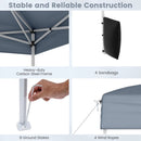 10 X 10 FT Pop up Canopy Tent Outdoor Patio Commercial Sunshade Shelter with 4 Sidewalls by LJGDeals