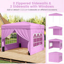 10 X 10 FT Pop up Canopy Tent Outdoor Patio Commercial Sunshade Shelter with 4 Sidewalls by LJGDeals