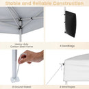 10 X 10 FT Pop up Canopy Tent Outdoor Patio Commercial Sunshade Shelter with 4 Sidewalls by LJGDeals