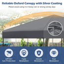 10 X 10 Feet Pop up Canopy Tent with Portable Carrying Bag and 8 Stakes by LJGDeals