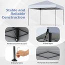 10 X 10 Feet Pop up Canopy Tent with Portable Carrying Bag and 8 Stakes by LJGDeals