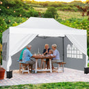 10 X 14 FT Pop up Canopy Tent Outdoor Patio Commercial Sunshade Shelter-White by LJGDeals