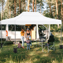 10 X 14 FT Pop up Canopy Tent Outdoor Patio Commercial Sunshade Shelter-White by LJGDeals