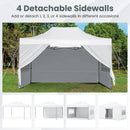 10 X 14 FT Pop up Canopy Tent Outdoor Patio Commercial Sunshade Shelter-White by LJGDeals