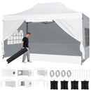 10 X 14 FT Pop up Canopy Tent Outdoor Patio Commercial Sunshade Shelter-White by LJGDeals
