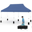 10 x 20 FT Pop up Canopy Tent Foldable Portable Outdoor Gazebo with Carry Bag-Black by DirectDeals