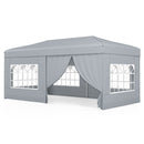 10 X 20 Feet Pop up Canopy Tent Instant Setup with 6 Sidewalls