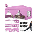 10 X 20 Feet Pop up Canopy Tent Instant Setup with 6 Sidewalls by LJGDeals
