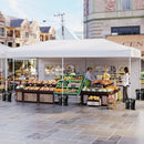 10 X 20 Feet Pop up Canopy Tent Instant Setup with 6 Sidewalls