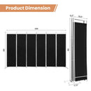 6-Panel Room Divider Folding Privacy Screen by LJGDeals