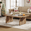 47" Coffee Table, Farmhouse Center Table Low Cocktail Tea Table