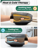 LX30 Rolling Hand Massager, Kneading + Compression, Heat + Cooling Fan, Charcoal Black