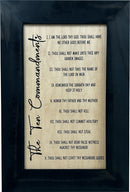 Concealed Gun Storage Cabinet with The Ten Commandments