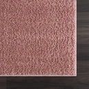 Judy Pink  Plush Washable Area Rug - Clearance