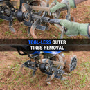 BILT HARD 99cc Gas Garden Tiller – Heavy-Duty 4-Cycle Engine, 24" Front Tines, Digs Up to 11.8" Deep – Perfect for Weeding, Cultivating & Soil Preparation