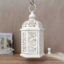 13.5''H Metal Candle Holder Rustic Decorative Lanterns by JHY DESIGN
