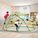 10 Feet Dome Climber with Swing and 800 Lbs Load Capacity-Green