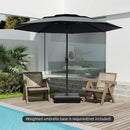 10 ft 3-tier Vented Patio Umbrella with Push Button Tilt by LJGDeals