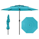 10 ft 3-tier Vented Patio Umbrella with Push Button Tilt by LJGDeals