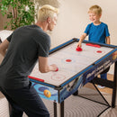 10-in-1 Combo Game Table Set with Table Tennis Basketball Soccer-Blue by LJGDeals