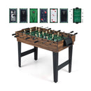 10-in-1 Combo Game Table Set 50inch Multi-Game Table with Foosball-Brown by LJGDeals