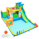 10-in-1 Inflatable Bounce House with Water Slide and Ball Pit by LJGDeals