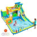 10-in-1 Inflatable Bounce House with Water Slide and Ball Pit by LJGDeals