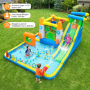 10-in-1 Inflatable Bounce House with Water Slide and Ball Pit by LJGDeals