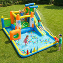 10-in-1 Inflatable Bounce House with Water Slide and Ball Pit by LJGDeals