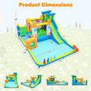 10-in-1 Inflatable Bounce House with Water Slide and Ball Pit by LJGDeals