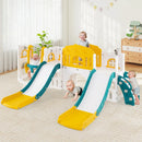 10-in-1 Toddler Slide and Swing Set with Double Slides and Tunnel by LJGDeals