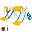 10-in-1 Toddler Slide and Swing Set with Double Slides and Tunnel by LJGDeals