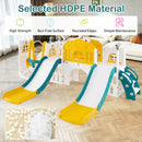 10-in-1 Toddler Slide and Swing Set with Double Slides and Tunnel by LJGDeals