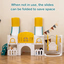 10-in-1 Toddler Slide and Swing Set with Double Slides and Tunnel by LJGDeals
