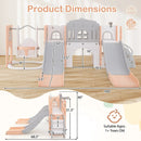 10-in-1 Toddler Slide and Swing Set with Double Slides and Tunnel by LJGDeals