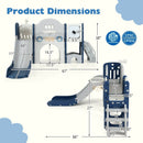 10 in 1 Toddler Slide Set Kids Slide and Climber Playset Indoor Playground by LJGDeals