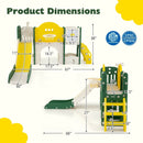 10 in 1 Toddler Slide Set Kids Slide and Climber Playset Indoor Playground by LJGDeals