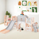 10-in-1 Toddler Swing and Slide Set Climber Playset with Basketball Hoop by LJGDeals