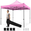 10 x 10 FT Outdoor Pop up Canopy Tent Easy Setup Gazebo Shelter with Wheeled Bag by LJGDeals