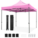 10 x 10 FT Outdoor Pop up Canopy Tent Easy Setup Gazebo Shelter with Wheeled Bag by LJGDeals