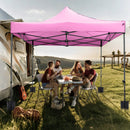 10 x 10 FT Outdoor Pop up Canopy Tent Easy Setup Gazebo Shelter with Wheeled Bag by LJGDeals