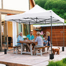 10 x 10 FT Outdoor Pop up Canopy Tent Easy Setup Gazebo Shelter with Wheeled Bag by LJGDeals
