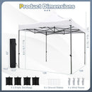 10 x 10 FT Outdoor Pop up Canopy Tent Easy Setup Gazebo Shelter with Wheeled Bag by LJGDeals