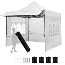 10 x 10 FT Pop up Canopy Tent with Sidewalls and Awning for Party Picnic Event