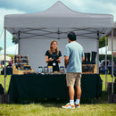 10 x 10 FT Pop up Canopy Tent with 4 Removable Sidewalls and Wheeled Bag by LJGDeals
